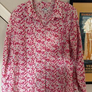 Old Navy Floral Button-Down Shirt — XL